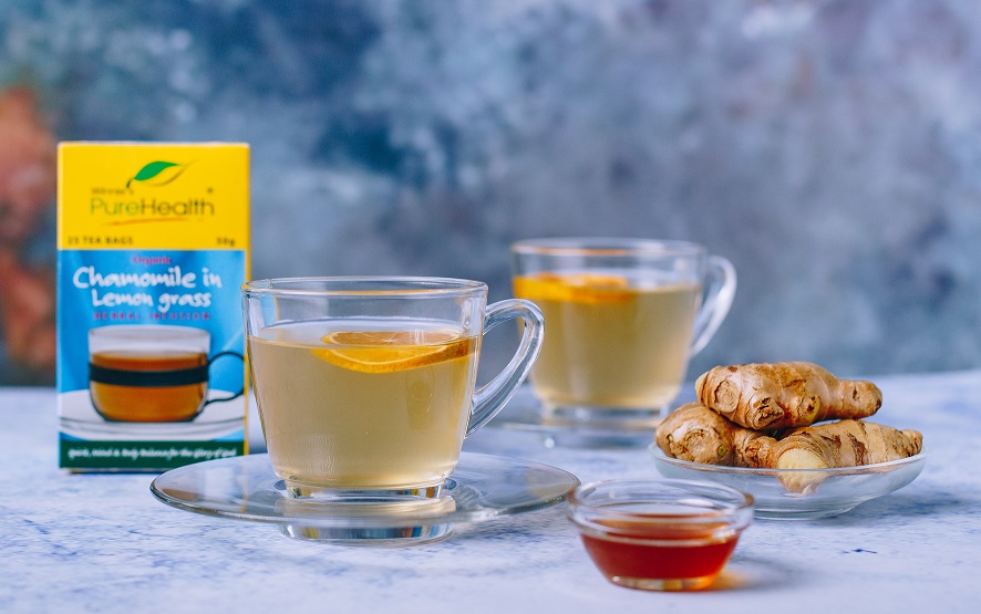 Chamomile in Lemongrass Ginger Tea - Winnie's PureHealth