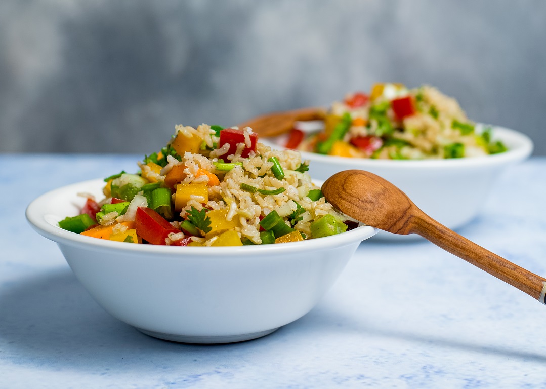 Colorful Brown Rice Salad - Winnie's PureHealth
