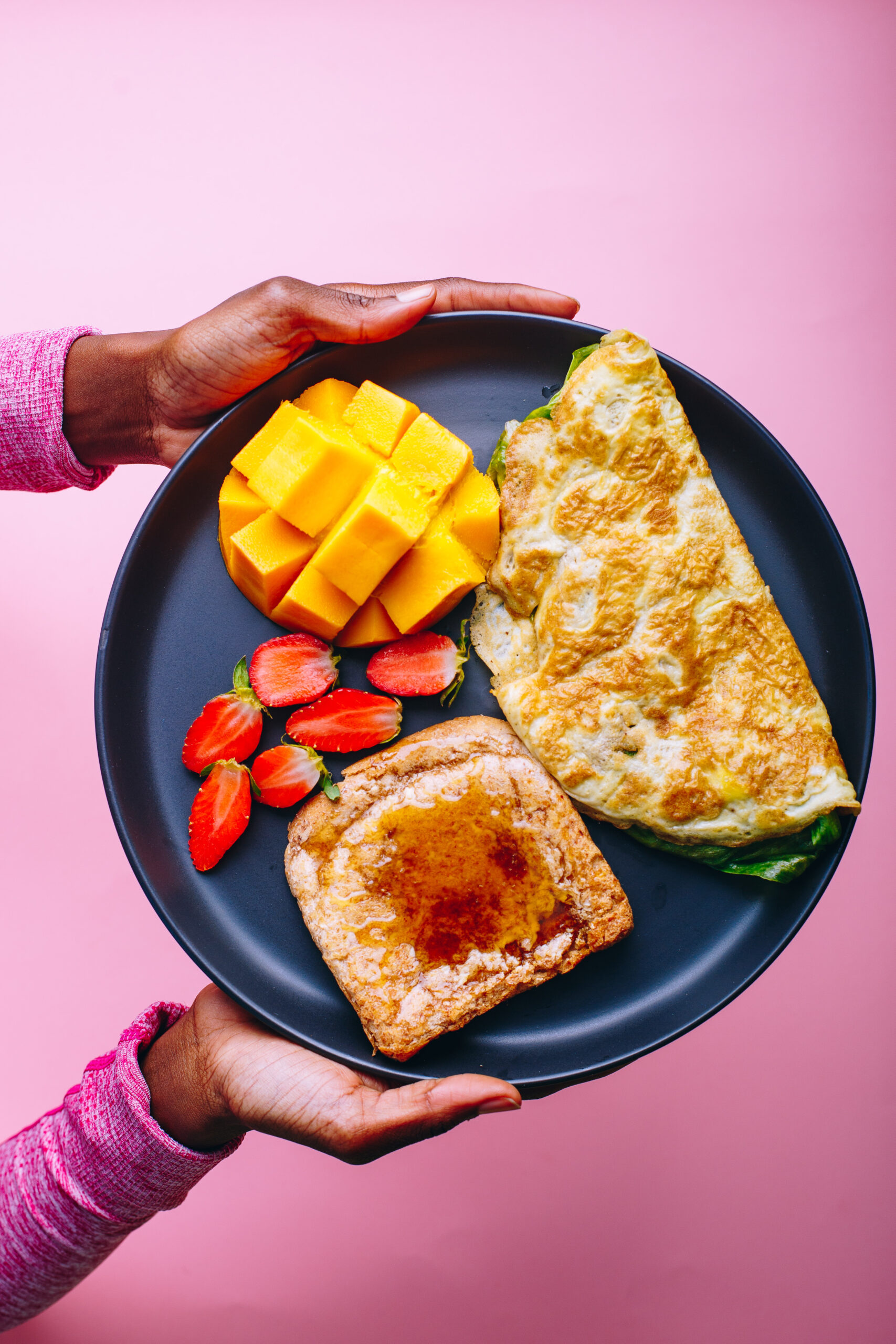 Tomato and Lettuce Egg Omelette - Winnie's PureHealth